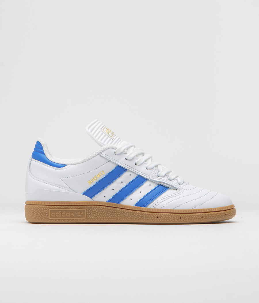 Adidas Busenitz Shoes - FTWR White / Bluebird / Gold Metallic