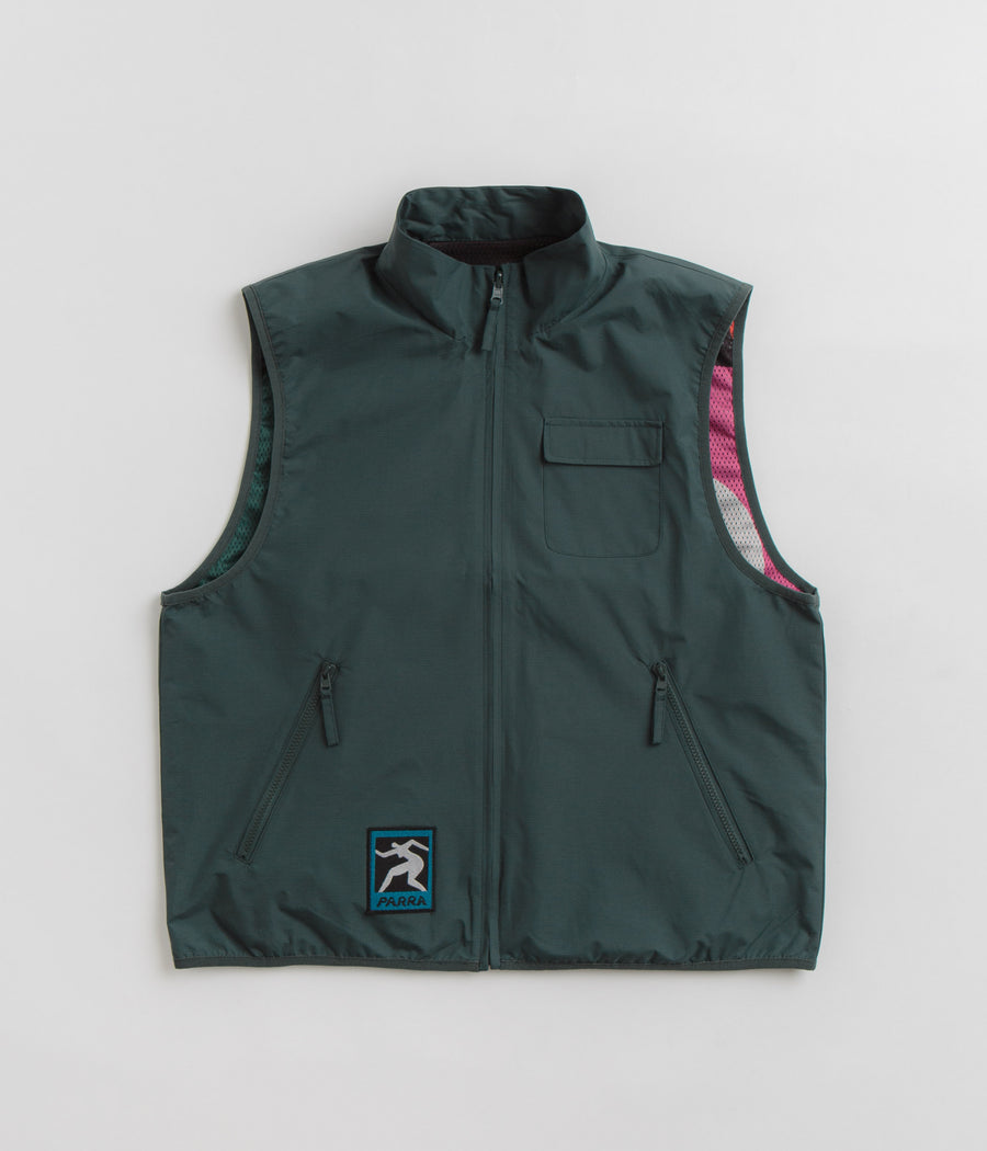 by Parra Ghost Cave Reversible Vest - Green
