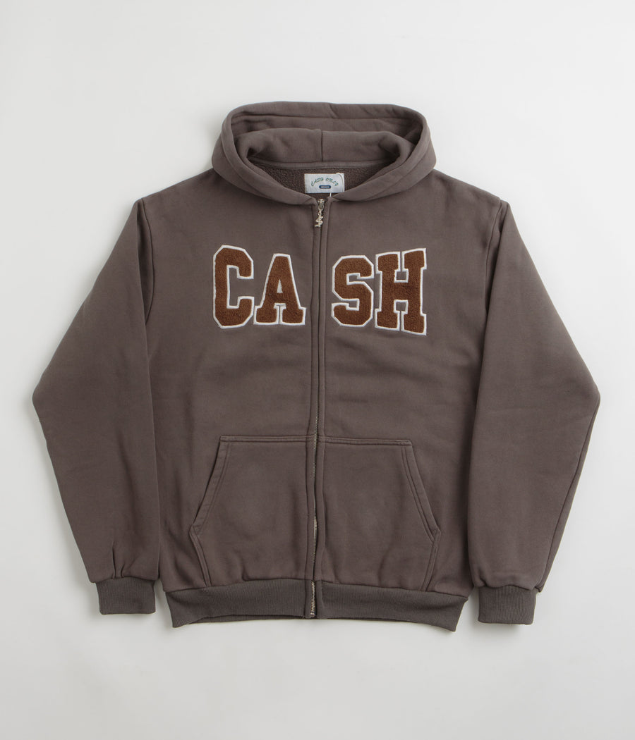 Cash Only Campus Zip Up Hoodie - Charcoal