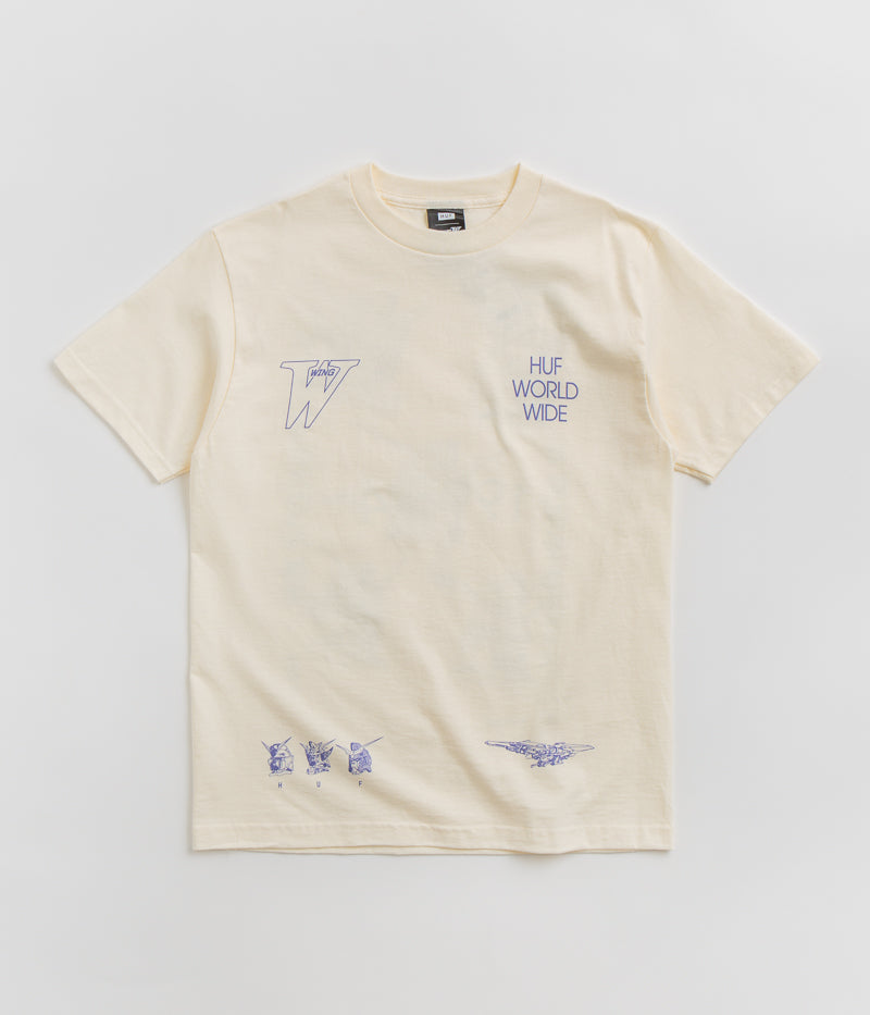 HUF Gundam Wing Heads T-Shirt - Bone