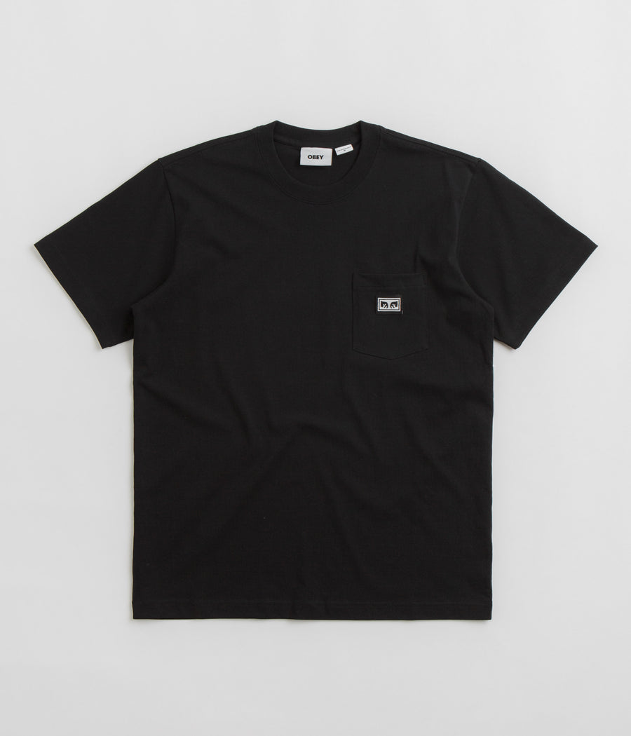 Obey Established Works Eyes Pocket T-Shirt - Black
