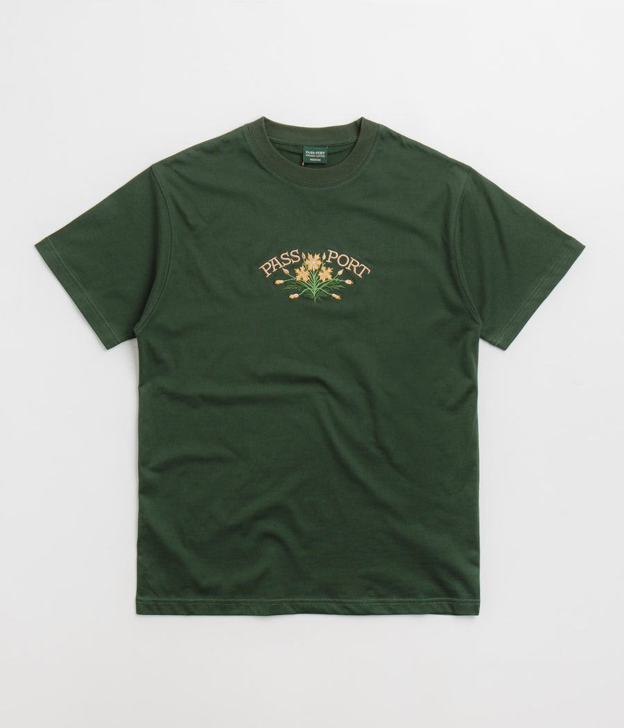 Pass Port Bloom Organic T-Shirt - Forest Green