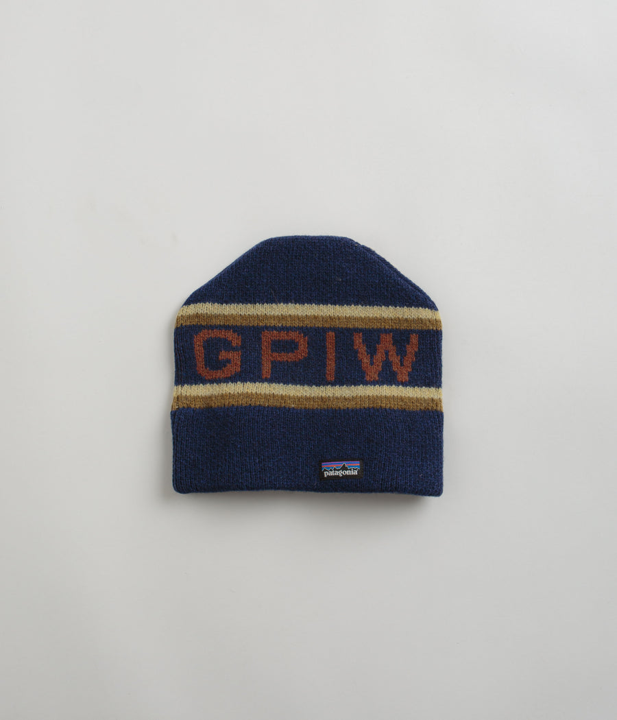 Patagonia Fun Hog Beanie - GPIW Knit: Stone Blue