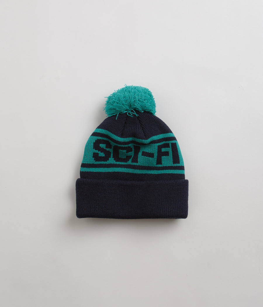 Sci-Fi Fantasy Sci-Fi Pom Beanie - Navy / Jade