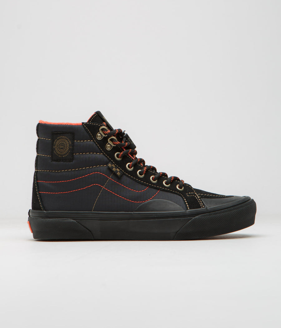 Vans x Spitfire Skate Sk8-Hi Reissue Shoes - Black / Flame